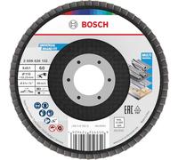 Bosch 15x Disco de láminas X451, G40, G60 para amoladoras angulares pequeñas (para Acero, Aluminio, Ø 115 mm, Grano 60, Professional Accesorios Amoladora pequeña)