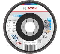 Bosch 15x Disco de láminas X451, G80, G120 para amoladoras angulares pequeñas (para Acero, Aluminio, Ø 115 mm, Grano 80, Professional Accesorios Amoladora pequeña)