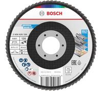 Bosch 15x Disco de láminas X451, G80, G120 para amoladoras angulares pequeñas (para Acero, Aluminio, Ø 115 mm, Grano 120, Professional Accesorios Amoladora pequeña)