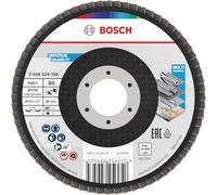 Bosch 15x Disco de láminas X451, G80, G120 para amoladoras angulares pequeñas (para Acero, Aluminio, Ø 115 mm, Grano 80, Professional Accesorios Amoladora pequeña)