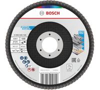 Bosch 15x Disco de láminas X451, G80, G120 para amoladoras angulares pequeñas (para Acero, Aluminio, Ø 125 mm, Grano 120, Professional Accesorios Amoladora pequeña)