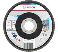 Bosch 15x Disco de láminas X451, G80, G120 para amoladoras angulares pequeñas (para Acero, Aluminio, Ø 125 mm, Grano 120, Professional Accesorios Amoladora pequeña)