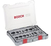 Bosch Professional Set mixto de 15 fresas para madera vástago Ø 8 mm