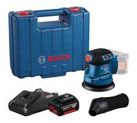 Bosch - 18V AKU amoladora excéntrica 125 mm, 1x batería 4,0 Ah Li-Ion, cargador 06013A5021