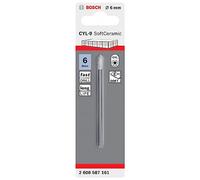 Bosch 1x Broca para Azulejos CYL-9 SoftCeramic (Para Baldosas Cerámicas Blandas, Accesorio Para Taladros), Ø 6 mm