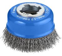 Bosch 1x Cepillo de vaso de alambre ondulado PRO Metal Clean, X-Lock | para Acero, Ø 75 mm, Professional Accesorios Amoladora pequeña