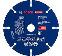 Bosch 1x Disco Corte de carburo EXPERT MultiMat p/Miniamoladoras | para Madera dura, Madera con clavos, Ø 76 mm, Professional Accesorios Mini amoladora