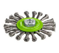 Bosch 1x Disco de alambre trenzado PRO Stainless Steel heavy, rosca M14 | para Metales no ferrosos, Acero, Ø 115 mm, Professional Accesorios Amoladora pequeña