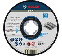 Bosch 1x Disco de corte abrasivo PRO Metal, X-Lock | para Acero, Ø 115 mm, Professional Accesorios Amoladora pequeña