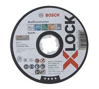 Bosch 1x Disco de corte abrasivo PRO Multi Construction, X-Lock | para Acero inoxidable, Metales no ferrosos, Ø 125 mm, Professional Accesorios Amoladora pequeña