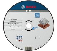 Bosch 1x Disco de corte abrasivo PRO Stone, diámetro interior de 22,23 mm | para Bloque de construcción de ladrillo hueco, Mármol, Ø 230 mm, Professional Accesorios Amoladora grande