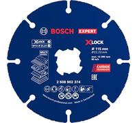 Bosch Disco de corte EXPERT Carbide Multi Wheel X-Lock para madera dura y con clavos Ø 115 mm 1x