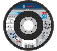 Bosch 1x Disco de láminas PRO X571, versión recta, de fibra | para Acero, Acero inoxidable, Grano 40, Professional Accesorios Amoladora pequeña