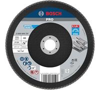 Bosch 1x Disco de láminas PRO X571, versión recta, de fibra | para Acero, Acero inoxidable, Grano 40, Professional Accesorios Amoladora grande