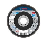 Bosch 1x Disco de láminas PRO X571, versión recta, de fibra | para Acero, Acero inoxidable, Grano 80, Professional Accesorios Amoladora pequeña