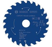 Bosch 1x Hoja de sierra circular EXPERT Wood cordless (para Madera blanda, Madera dura, Ø mm, Professional Accesorios Sierras circulares de mano sin cable)