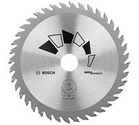 Bosch 1x Hoja de Sierra Circular Standard (para Madera, Ø 190 x 2.2/1.5 x 20/16 mm, 24 Dientes, ATB, con 1x Anillo de Reducción 16 mm, Accesorios Sierras Circulares)
