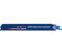 Bosch 1x Hoja EXPERT Medium-Thick Tough Metal S1155HHC (para Acero, Tubos de acero inoxidable, Longitud 225 mm, Professional Accesorios Sierra sable)