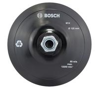 Bosch 1x Plato de soporte PRO Soft, M14, con fijación de gancho y bucle | Ø 125 mm, Professional Accesorios Amoladora pequeña