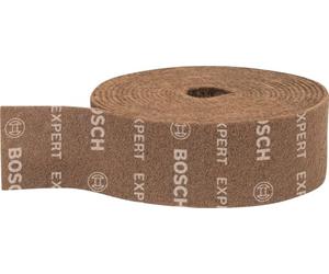 Bosch 1x Rollo de vellón EXPERT N880 para lijado manual | para Láminas de acero, Acero inoxidable, Anchura 100 mm, Longitud 10 mm, Professional Accesorios Lijado manual