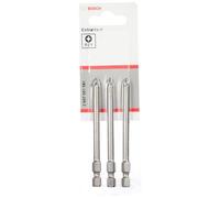 Bosch 2 607 001 581 - Punta de atornillar extra dura - PZ 1, 89 mm (pack de 3)