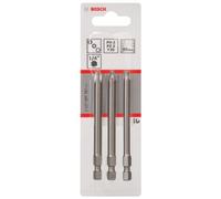 Bosch 2 607 001 767 - Juego de 3 pzas. de puntas de atornillar extraduras - PH2; PZ2; T25; 89 mm (pack de 3)