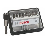Bosch 2 607 002 561 - Set de 8+1 puntas de atornillar Robust Line, S extraduras - 25 mm, 8+1tlg. (pack de 9)