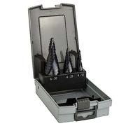 Bosch 2 608 588 069 - Set de 3 brocas escalonadas HSS-AlTiN - 4-12; 4-20; 6-30 mm (pack de 1)