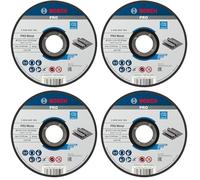 Bosch 2 608 603 163 - Disco de corte recto Standard for Metal - A 60 T BF, 115 mm, 22,23 mm, 1,6 mm (pack de 1) (Paquete de 4)