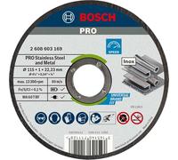 Bosch Disco de corte Standard for Inox Rapido WA 60 T BF 115x22,23x1,0 mm pack de 10