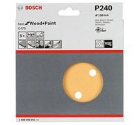 Bosch 2 608 605 102 - Hoja de lija, paquete de 6 uds. - 60; 120; 240 (pack de 6)