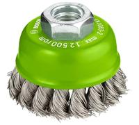Bosch 2 608 622 104 - Cepillo (tipo vaso), inoxidable - 65 mm, 0,35 mm, M14 (pack de 1)