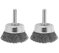 Bosch 2 609 256 515 - Cepillos de vaso para taladradoras, alambre ondulado, 50 mm (Paquete de 2)
