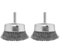 Bosch 2 609 256 517 - Cepillos de vaso para taladradoras, alambre ondulado, 70 mm (Paquete de 2)