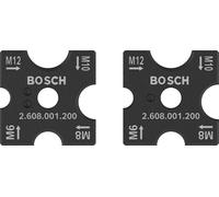 Bosch 2 juego de ponches PRO, M6, M8, M10, M12 (para acero, acero inoxidable, 81 x 55 mm),