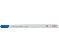 Bosch 25 hojas de sierra de calar PRO Metal Pipes and Profiles T321BF (para tubos y perfiles de metal, chapa de acero, longitud 132 mm, accesorio profesional)