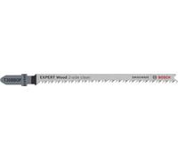 Bosch 25x Hoja de sierra de calar EXPERT Wood 2-side clean T308BOP (para Tablero para mobiliario de madera maciza, Contrachapado, Longitud 117 mm, Professional Accesorios Sierra de calar)