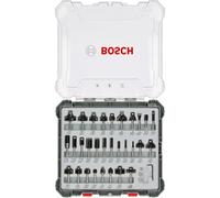 Bosch 2607017474. Juego de fresas Bosch de 30 piezas, surtido, con vástago de 6 mm