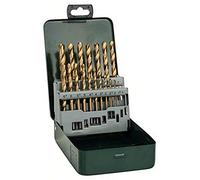 Bosch Set de brocas 2607019437 – 19 piezas para metal, recubrimiento de titanio