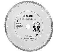 Bosch 2607019483 - Disco de diamante para materiales de construcción turbo (diámetro de 230 mm)