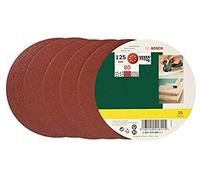 Bosch Lijas 2607019493 – Paquete de 25 para lijadoras excéntricas 125 mm grano 80