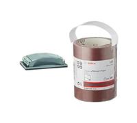 BOSCH 2608601218 - Taco lijado manual: 85x165: manual + Bosch 2 608 606 803 - Rodillo lijador - 93 mm, 5 mm, 60 (pack de 1)