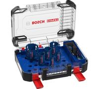 BOSCH 2608900446. Juego de sierras de copa EXPERT de Bosch para materiales duros, de 9 piezas