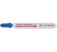 Bosch 3x Hoja de sierra de calar EXPERT Tough Metal thick T155HHM (para Láminas de acero inoxidable, Longitud 92 mm, Professional Accesorios Sierra de calar)