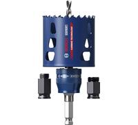 Bosch 3x Set Sierras Corona EXPERT MultiMat PC Plus | para Madera con metal, Ladrillo, Ø 51 mm, Professional Accesorios Taladro