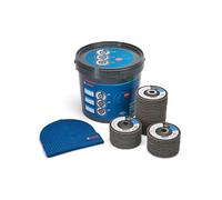 Bosch Discos abrasivos X551 Expert for Metal – 40 discos 125 mm grano 40/60/80 M14 + gorro