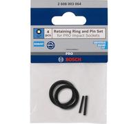 Bosch 4x Retaining Ring and Pin Set for PRO Impact Socket | 2 x 73 mm,