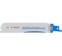 Bosch 5 hojas de sierra sable PRO Medium-Thick Metal S937BEF precise (para tubos y perfiles de metal, metales no ferrosos, longitud 150 mm, accesorio profesional sierra de sable)
