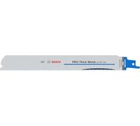 Bosch 5 hojas de sierra sable PRO Thick Metal S1137HBF precise (para tubos y perfiles de metal, metales no ferrosos, longitud 225 mm, accesorios profesionales de sierra sable)
