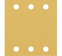 Bosch 50 hojas de lija Expert C470 con 6 agujeros (para pintura sobre madera, madera dura, diámetro de 115 x 107 mm, grano 80, accesorio profesional lijadora orbital)